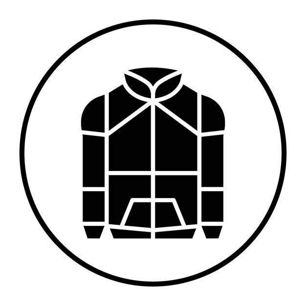 El icono de la chaqueta de carreras