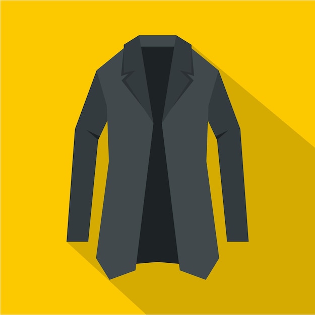 Vector Ícono de chaqueta ilustración plana del ícono vectorial de chaqueta para la web