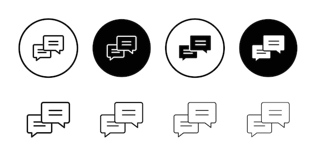 El icono del chat establece el signo del contorno