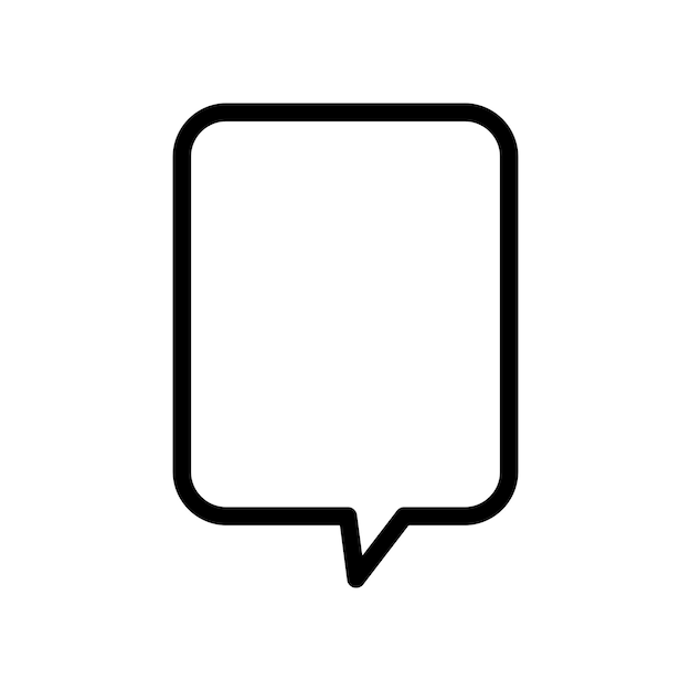 Icono de chat en estilo plano de moda aislado en fondo gris Símbolo de burbuja de habla para su sitio web