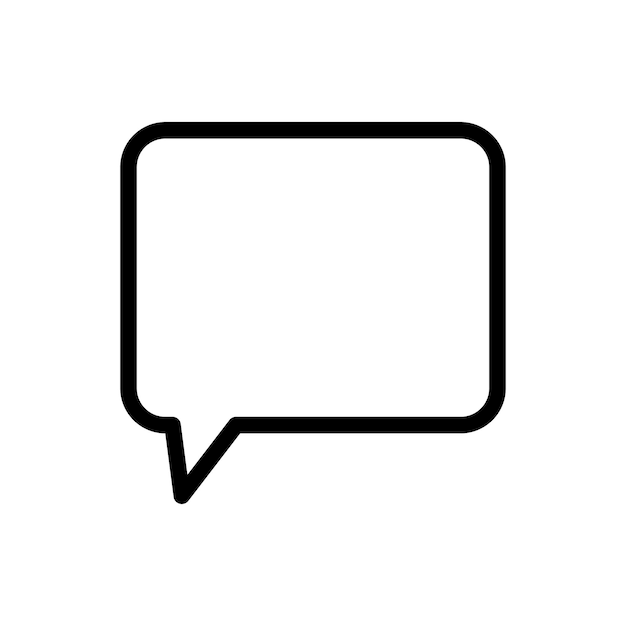 Icono de chat en estilo plano de moda aislado en fondo gris Símbolo de burbuja de habla para su sitio web