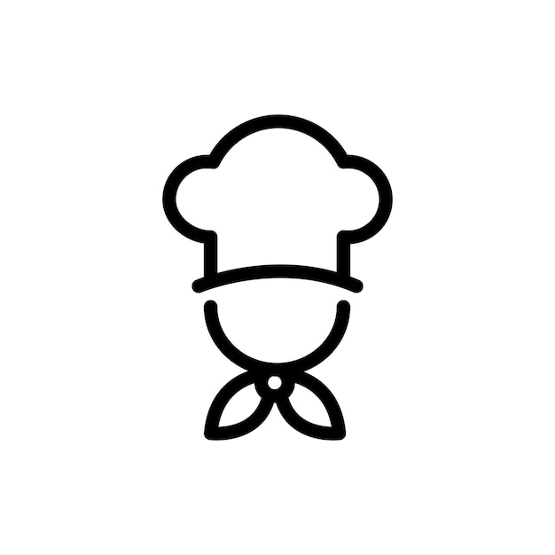 icono de chef aislado en fondo blanco
