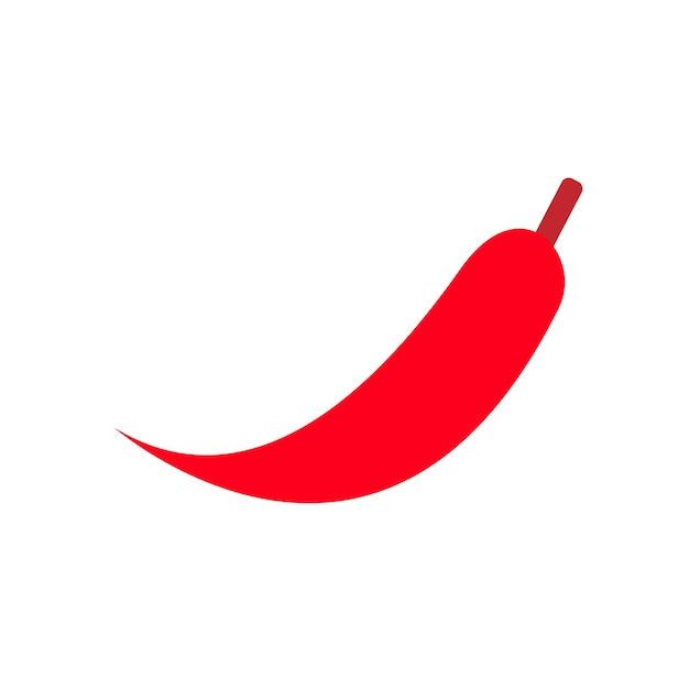 el icono de chile caliente lleno de rojo eps ilustración vectorial