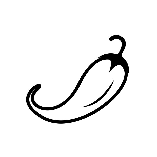 icono de chile plantilla vectorial logotipo colección de moda diseño plano