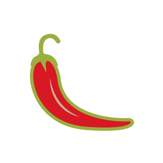icono de chile plantilla vectorial logotipo colección de moda diseño plano