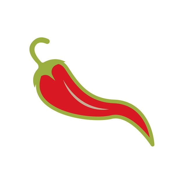 icono de chile plantilla vectorial logotipo colección de moda diseño plano