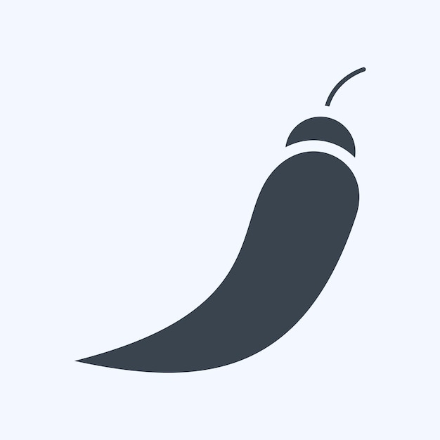 Icono Chili relacionado con Tailandia símbolo estilo glifo diseño simple editable