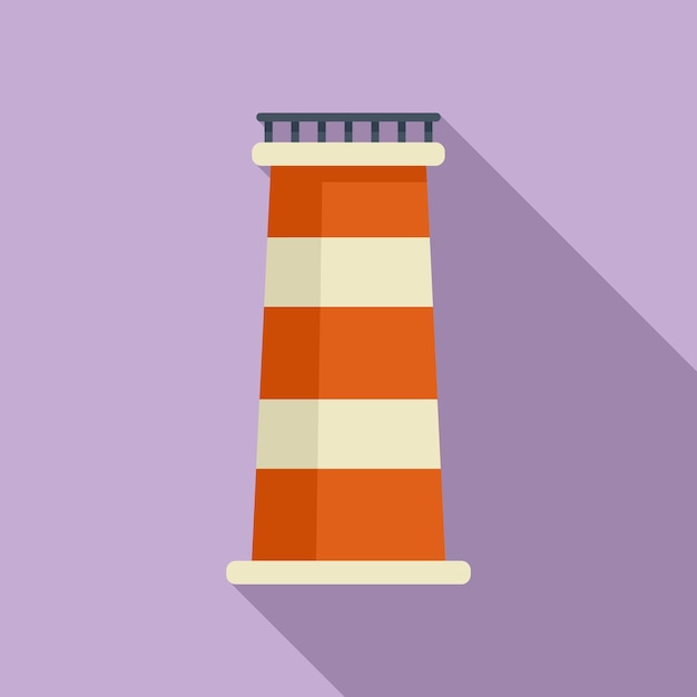 Icono de chimenea industrial vector plano Ladrillo de humo Tubo de pila