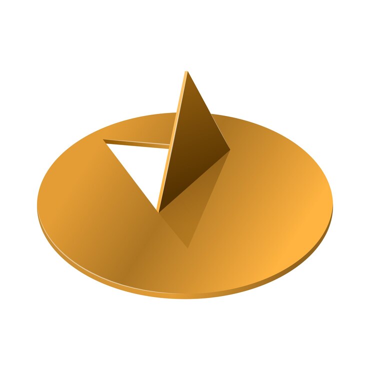 Vector icono de chincheta de metal en estilo realista sobre un fondo blanco