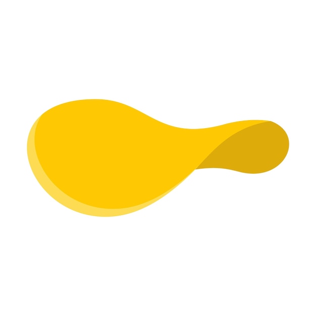 Icono de chips no saludables Ilustración plana del icono vectorial de fichas no saludables para el diseño web