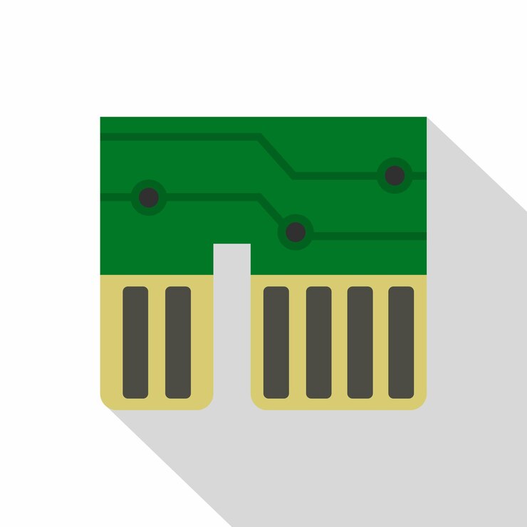 Vector icono de chipset de computadora. ilustración plana del icono de vector de chipset de computadora para web
