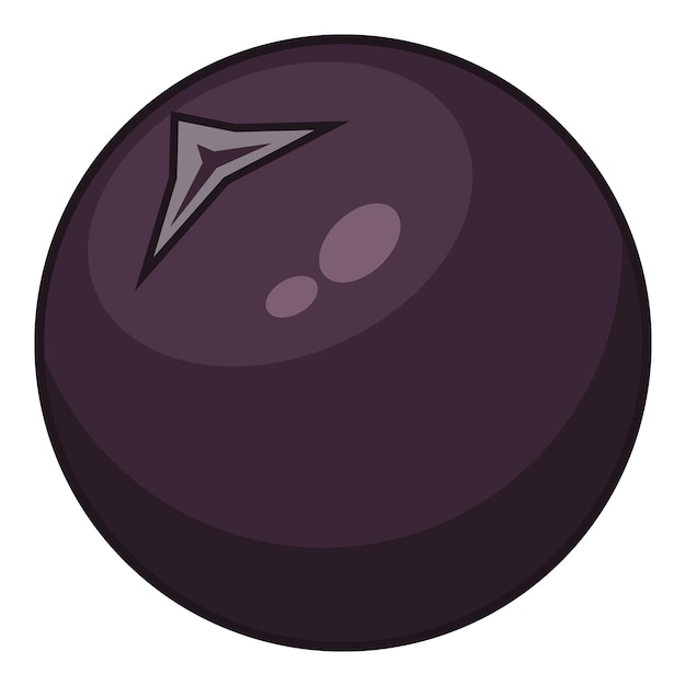 Icono de chokeberry Ilustración de dibujos animados de icono de vector de chokeberry para web