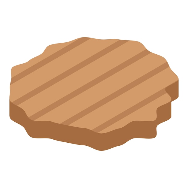 Icono de chuleta Isométrica de icono de vector de chuleta para diseño web aislado sobre fondo blanco