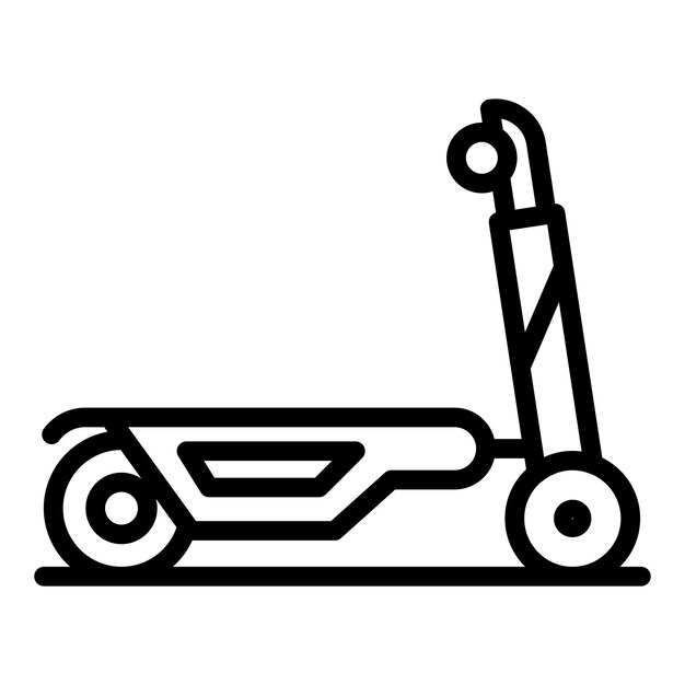 Icono de ciclo de scooter eléctrico Contorno icono de vector de ciclo de scooter eléctrico para diseño web aislado sobre fondo blanco