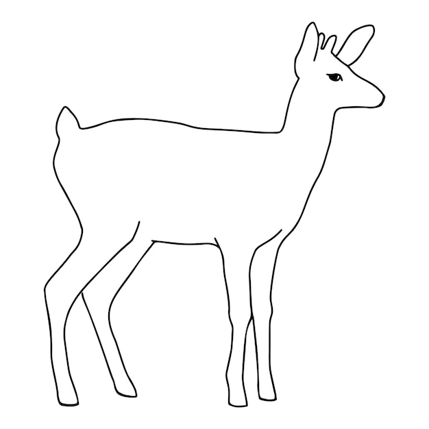 Ícono de ciervo Ilustración general del ícono vectorial de ciervo para la web