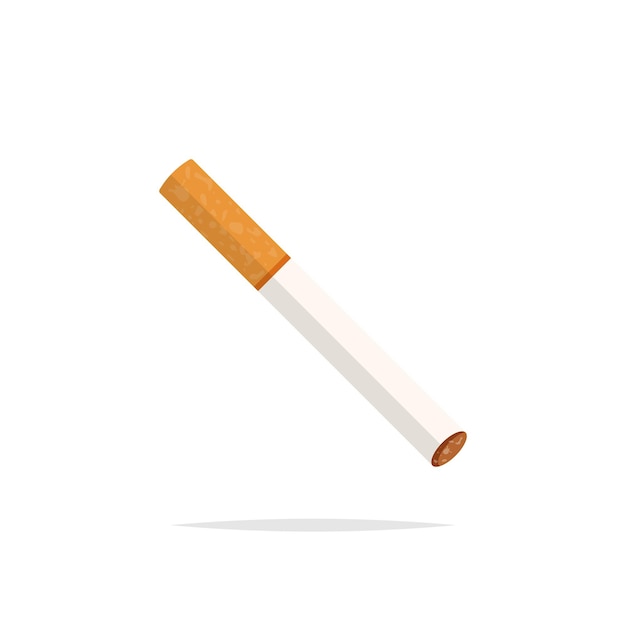 Icono de cigarrillo en estilo plano Ilustración de vector de fumar sobre fondo aislado Concepto de negocio de signo de tabaco