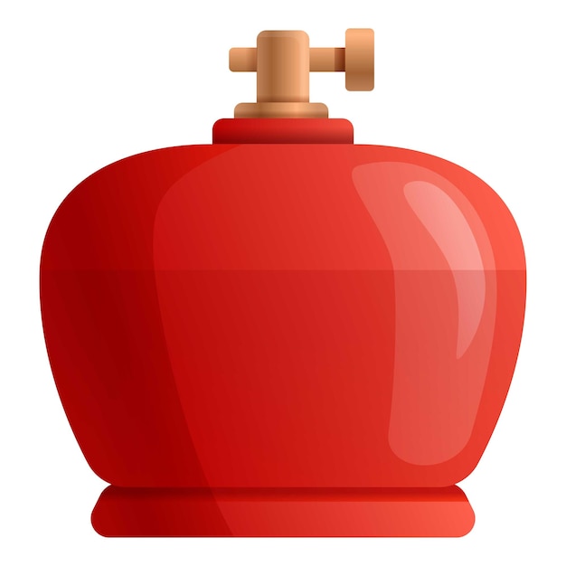 Icono del cilindro de gas de llenado Icono vectorial del cilindro del gas de llenada para el diseño web aislado sobre fondo blanco