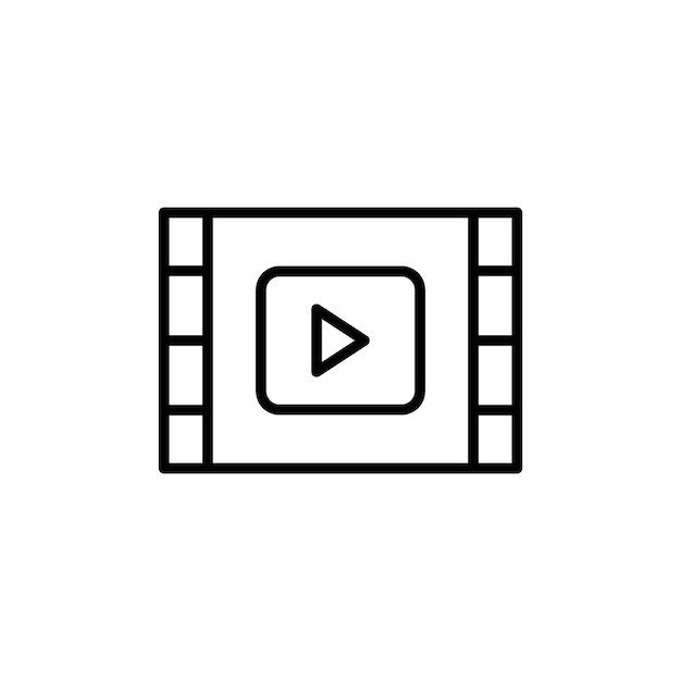 Icono de cine ideal para la producción de cine y video