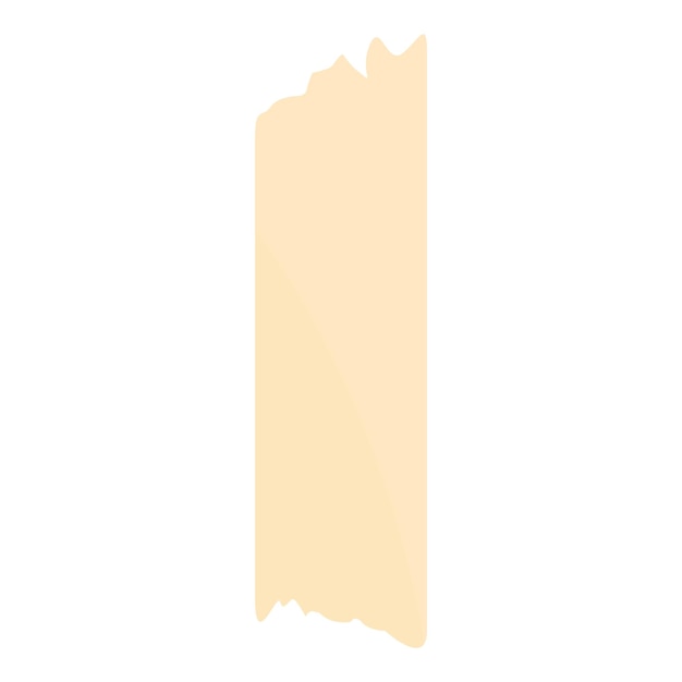 Icono de cinta adhesiva de enmascarado Icono vectorial de cinta adherida de enmascara para diseño web aislado sobre fondo blanco