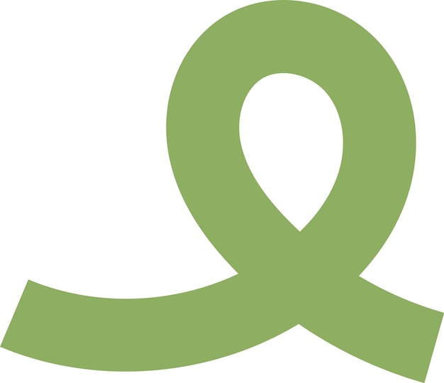 Icono de cinta curva