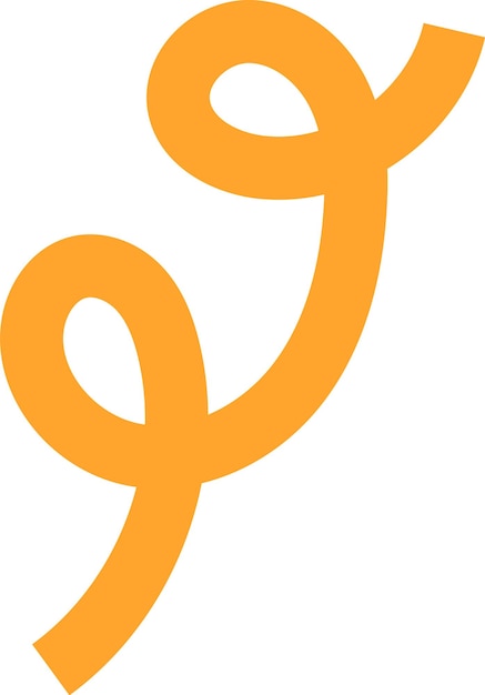Icono de cinta curva