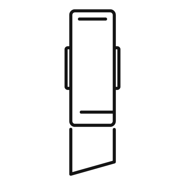 Icono de cinta médica Icono de vector de cinta médica de esquema para diseño web aislado sobre fondo blanco