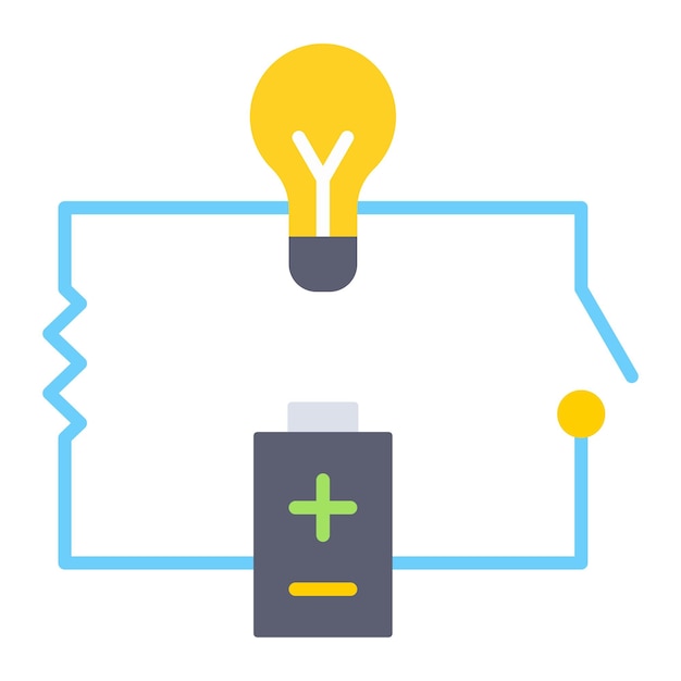 Icono de circuito eléctrico