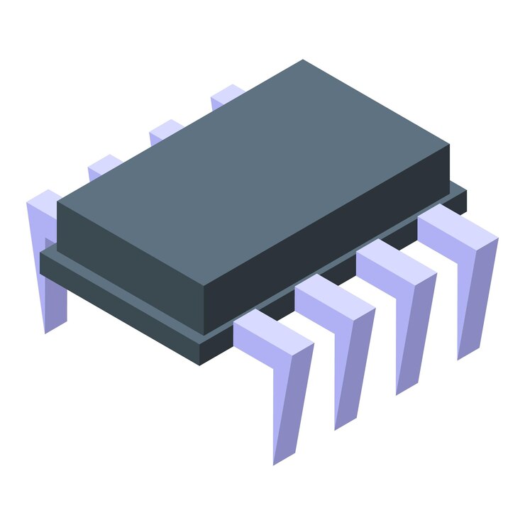 Vector icono del circuito regulador de voltaje isométrico del icono de vector del circuito regulador de voltaje para diseño web aislado sobre fondo blanco