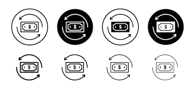 Icono de la circulación del dinero