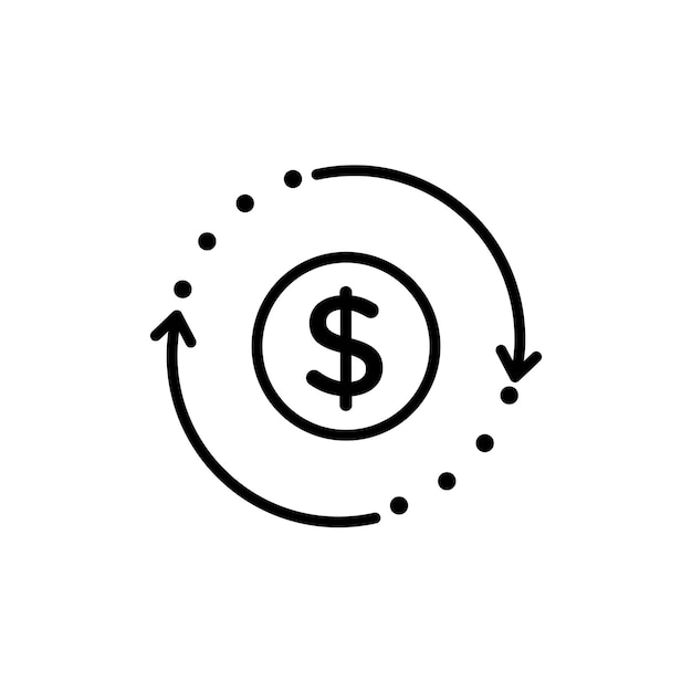 Icono de la circulación del dinero