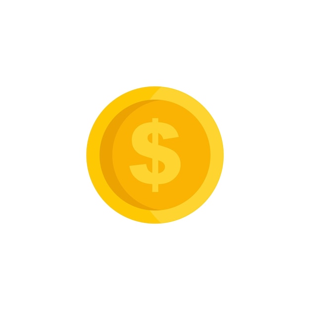 Icono de círculo de dinero de marketing Ilustración plana del icono de vector de círculo de dinero de marketing aislado sobre fondo blanco