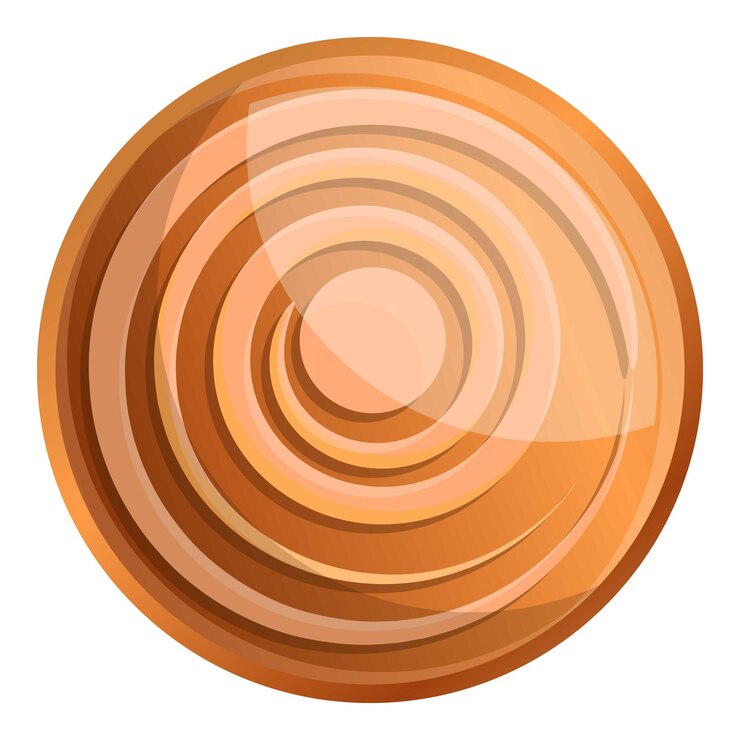 Vector icono del círculo de pan de jengibre icono vectorial del círculo del jengibre para el diseño web aislado sobre fondo blanco