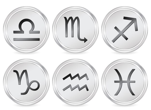 Icono de círculo de signo del zodiaco 2