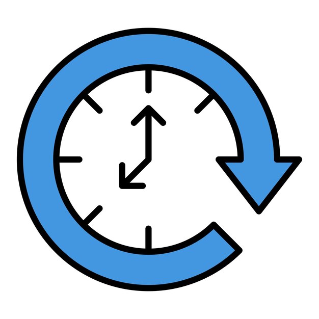Icono del círculo de tiempo
