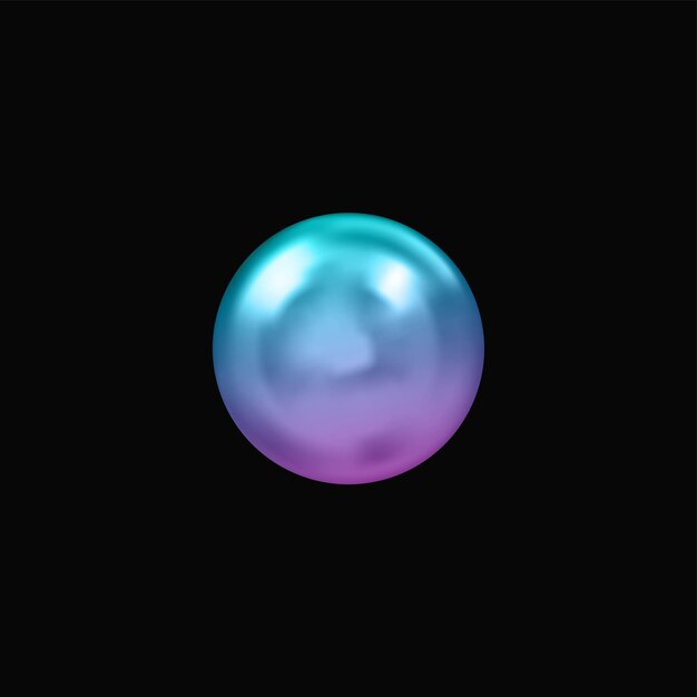Icono de círculo vectorial 3D