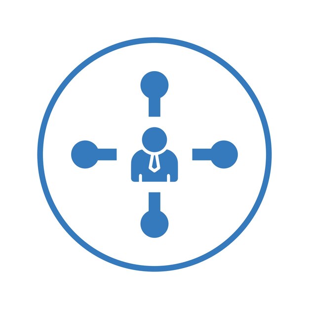 El icono de la circunstancia de actualidad Diseño de color azul