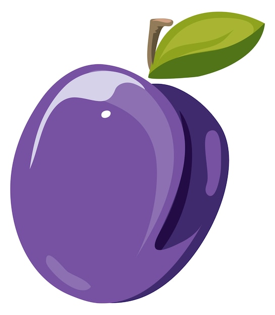 Icono de ciruela Icono de fruta morada Alimentos dulces