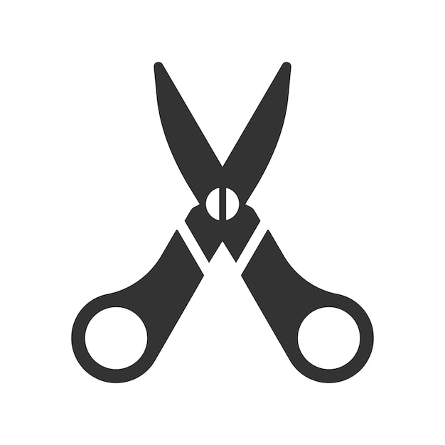 El icono de la cirugía de tijeras