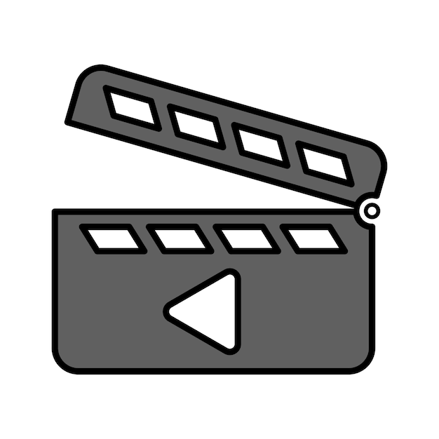 Vector el icono de clapperboard