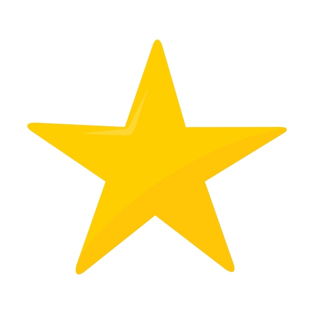 icono de clasificación de vector de estrella