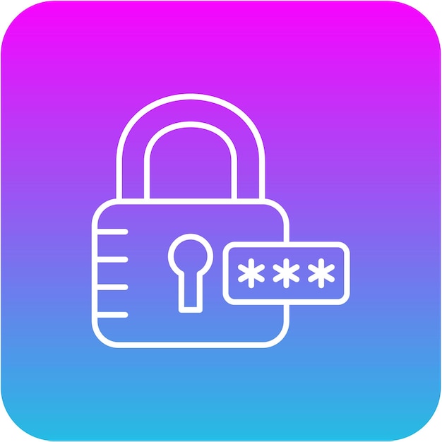 El icono de la clave de contraseña