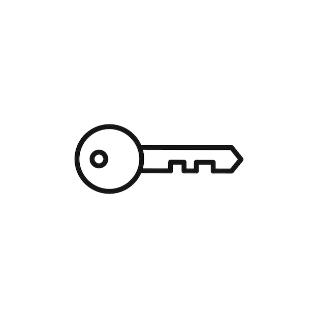 El icono de clave segura es perfecto para la autenticación y el acceso