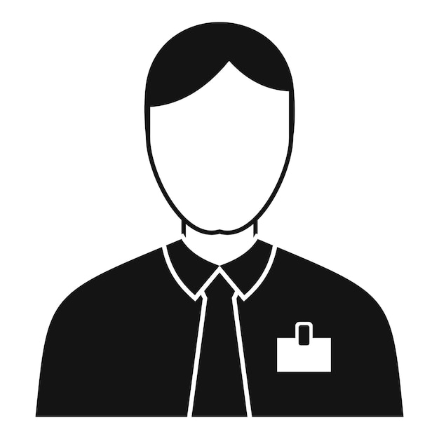 Icono de cliente de prácticas Ilustración simple del icono de vector de cliente de prácticas para diseño web aislado sobre fondo blanco