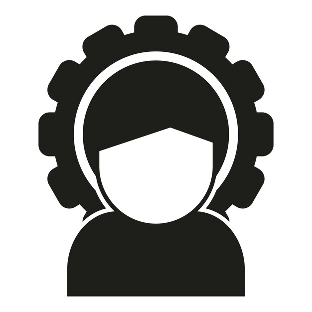 Icono de cliente de servicio simple vector Revisión estrella Soporte en línea