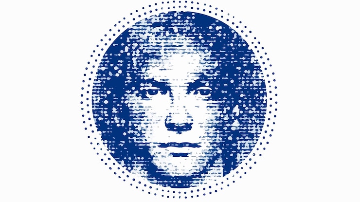 Vector icono de cobalto con textura granulada para superposición