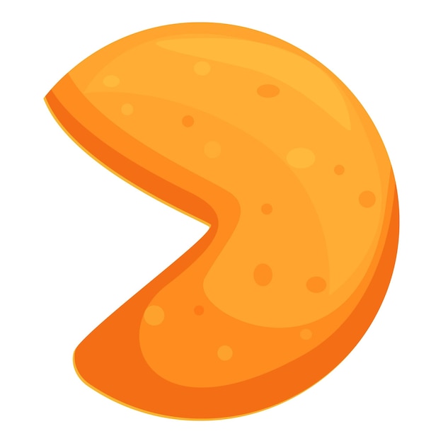 El icono de la cocción de las galletas de la fortuna crujientes