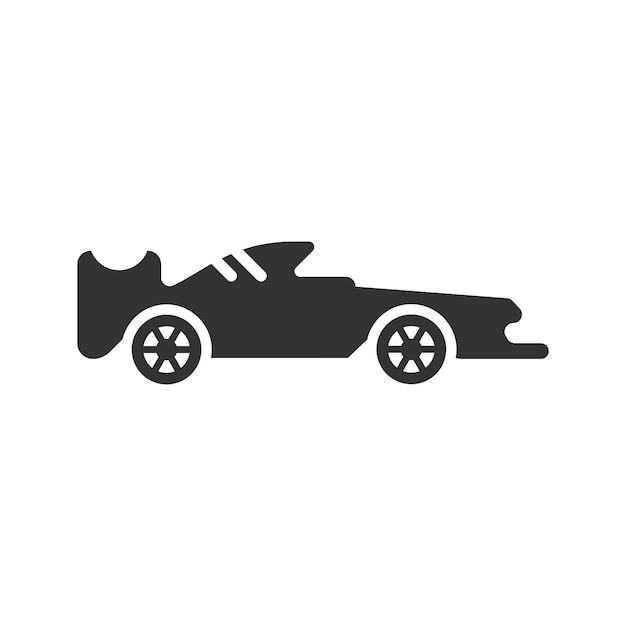 El icono del coche de carreras de f1