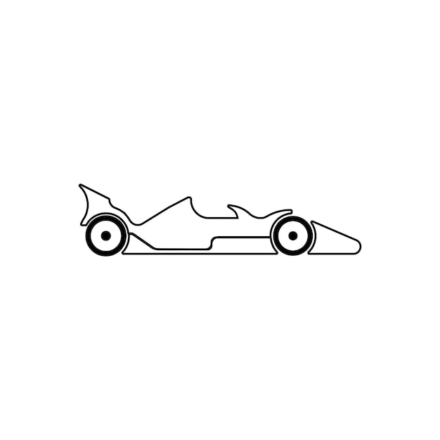 Icono de coche de carreras