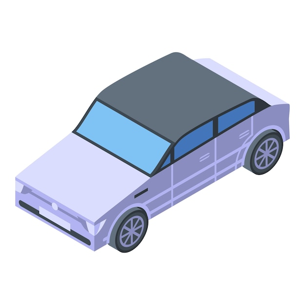 Icono de coche de ciudad de excursión Isométrico de icono de vector de coche de ciudad de excursión para diseño web aislado sobre fondo blanco