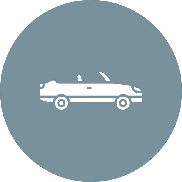 El icono del coche descapotable
